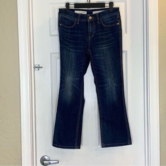 Pilcro and the Letterpress Stet Cropped Jeans Size 27 Dark Denim Color - Picture 8 of 9